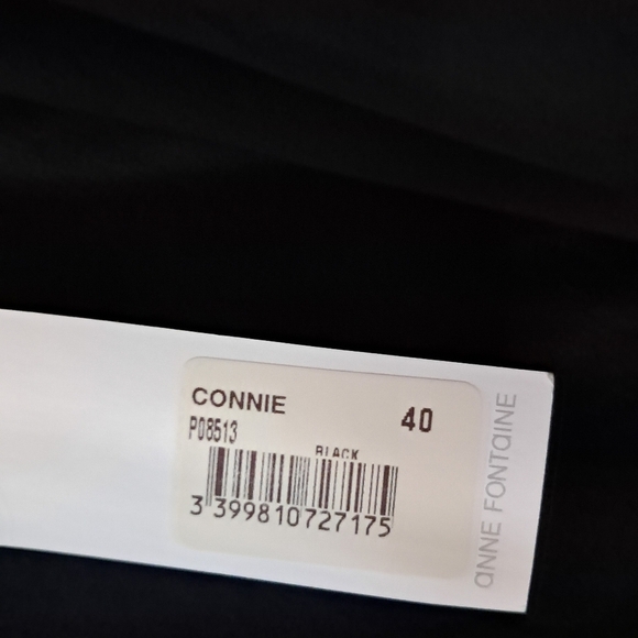Anne Fontaine Elegant Black button down Top NEW WITH TAGS - Picture 3 of 4